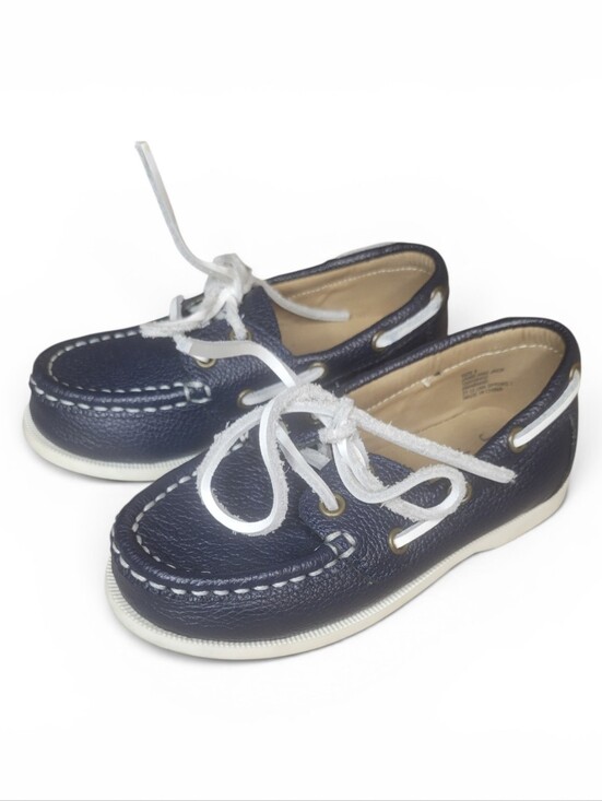 Janie and Jack Other - Janie And Jack Navy Blue Boat Shoes with White Laces